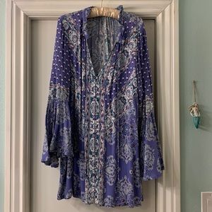 Free People bell sleeve tunic/dress. M